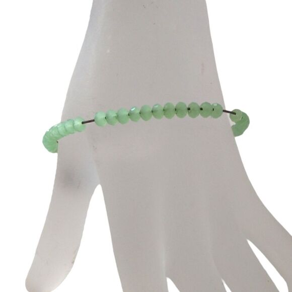 Alex And Ani Luminary Mantis Bangle Beaded Bracelet Copper Patina Energy Peridot - Picture 8 of 10